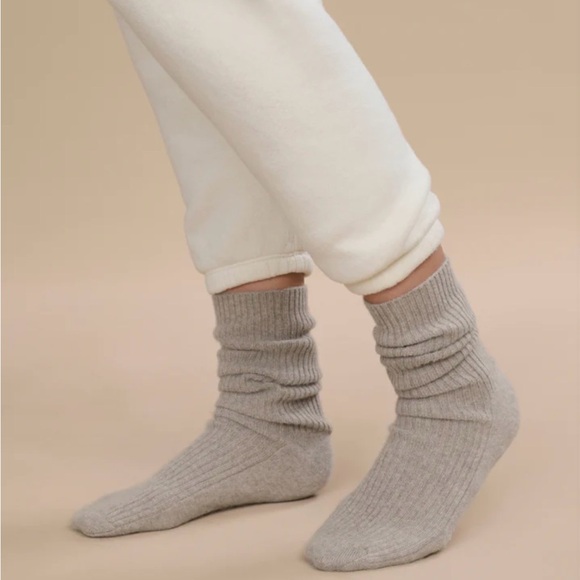 Jenni Kayne Accessories - JENNI KAYNE Cashmere Socks Grey One Size